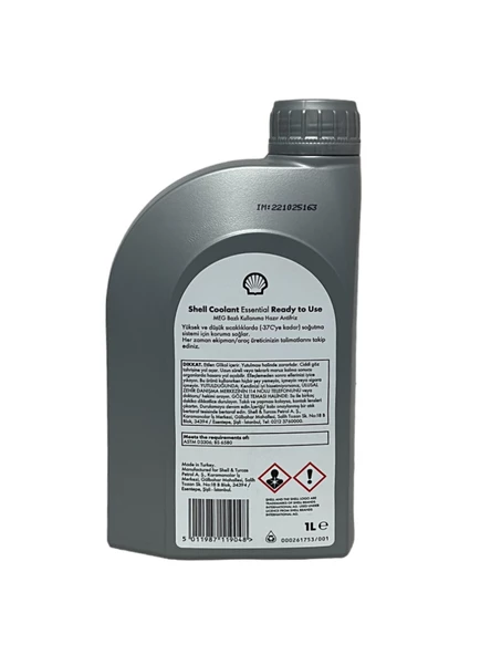 Shell Coolant Essential 4 Mevsimlik Mavi Antifriz 1 Litre - Resim 3