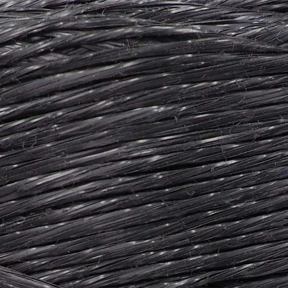 Polyester Yıkanabilir Kağıt İp Siyah - Resim 2