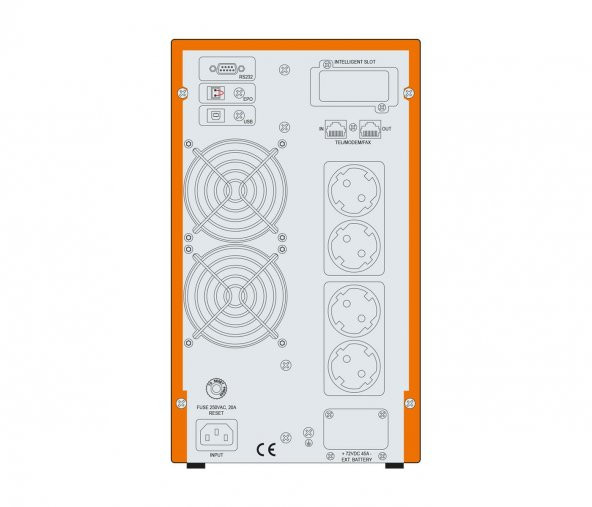 Makelsan Powerpack SE 2KVA (4x 9AH) 5-10 Dk Online UPS - Resim 2