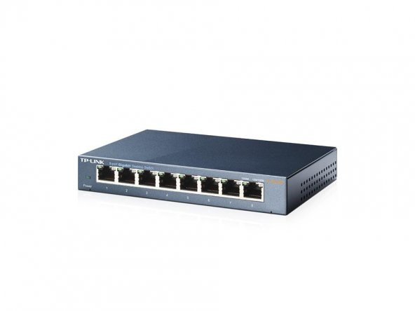 TP-Link TL-SG108 8 Port 10/100/1000 Qos Destekli Switch ürün görseli 1