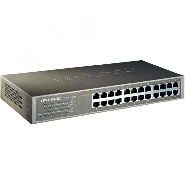TP-Link TL-SG1024D 24 Port 1000Mbps Gigabit Rackmount Switch ürün görseli 1