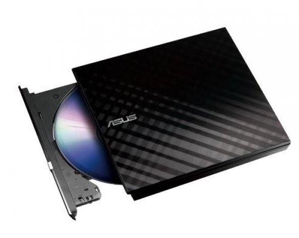 ASUS 8x SDRW-08D2S-U USB 2.0 Slim Harici DVD Yazıcı Siyah ürün görseli 1