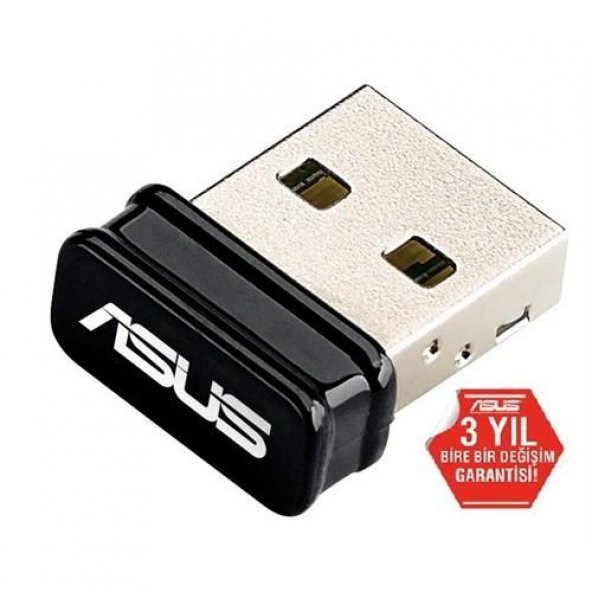 Asus USB-N10 Nano 150 Mbps Kablosuz Ağ Adaptörü ürün görseli 1