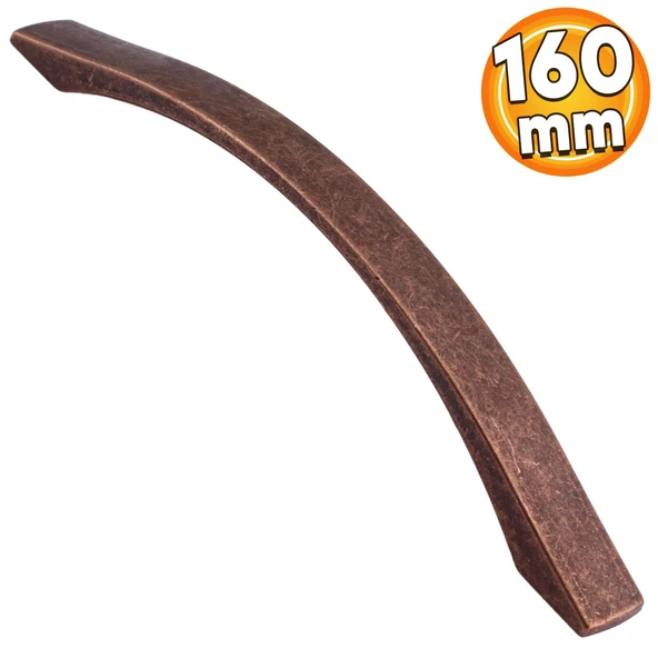 Berilay (160 mm - 16 cm) Eskitme Antik Bakır Metal Mobilya Mutfak Dolabı Dolap Kulpu Kulbu Kulpları ürün görseli 1