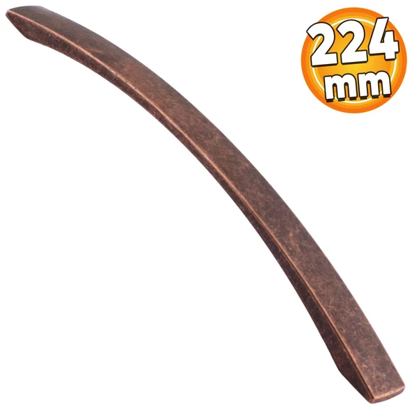 Berilay 224 mm - 22.4 cm Eskitme Antik Bakır Metal Mobilya Mutfak Dolabı Dolap Kulpu Kulbu Kulpları ürün görseli 1