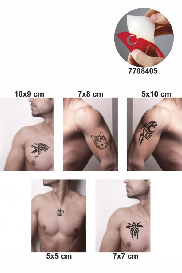 Vahşi Tribal Desenleri Hint Kınası ile Geçici Dövme Yapma Seti ürün görseli 1