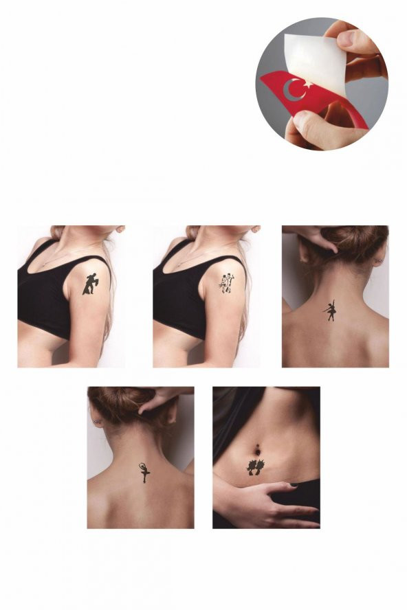 Tango Bale Desenleri Hint Kınası ile Geçici Dövme Yapma Seti ürün görseli 1