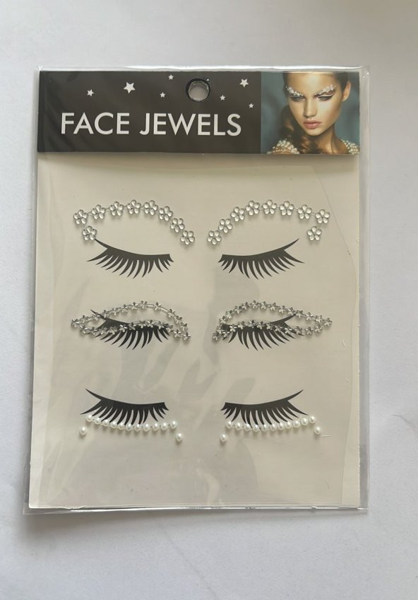 Face Gems Yüz Süsleme Taşı Vücut Kristali Model 24 ürün görseli 1