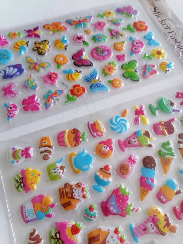 Çocuk Oyun Sticker Çıkarma Seti Balık Ve Hamburger ürün görseli 1