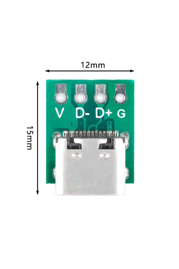 USB Type C To 4 Pin Dip Çevirici Pcb - Resim 2