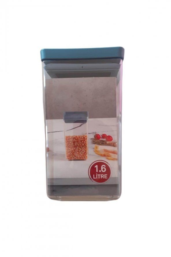 Organizers 1,6 Lt Saklama Kabı Mavi Kapaklı ürün görseli 1