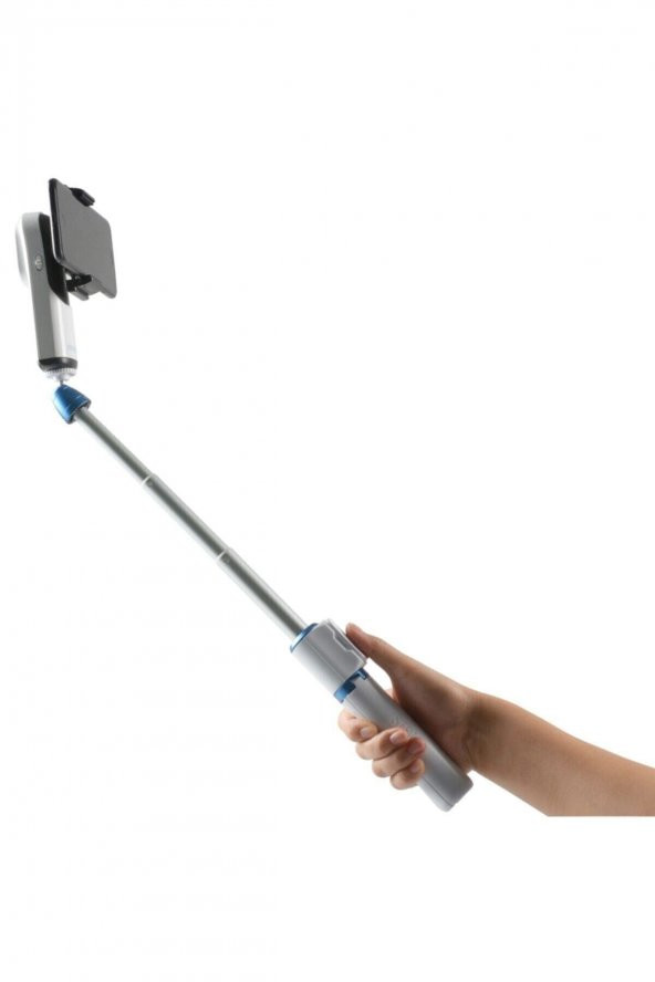 Vk-2w Mobil Gimbal + Çok Fonksiyonlu Masa Üstü Tripod Seti Beyaz ürün görseli 1