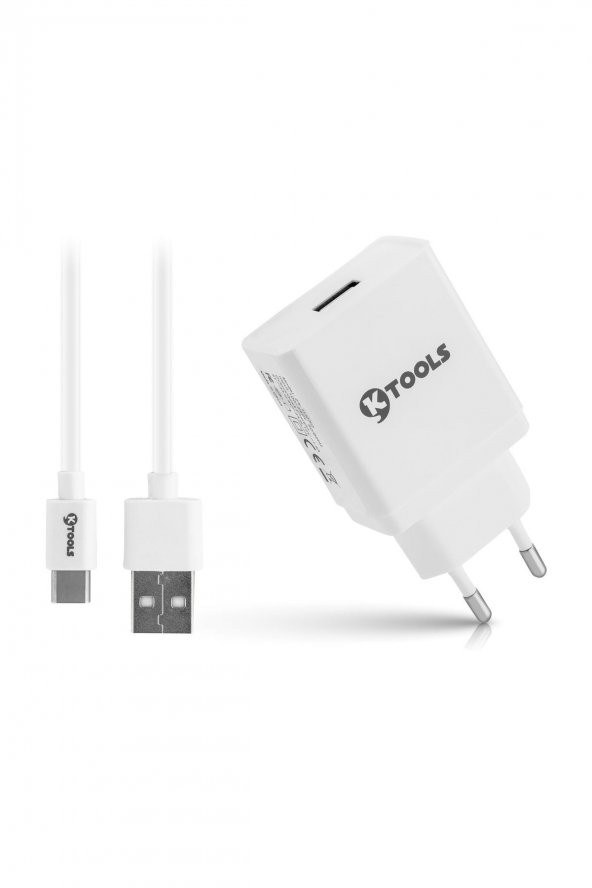 Life 2.4A Çift Type-C Seyahat Şarj Cihazı 12W Hızlı Şarj   Adaptör ve Kablo ürün görseli 1