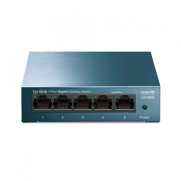 TP-Link LS105G 5 Port 10/100/1000Mbps Metal Kasa Desktop Switch ürün görseli 1