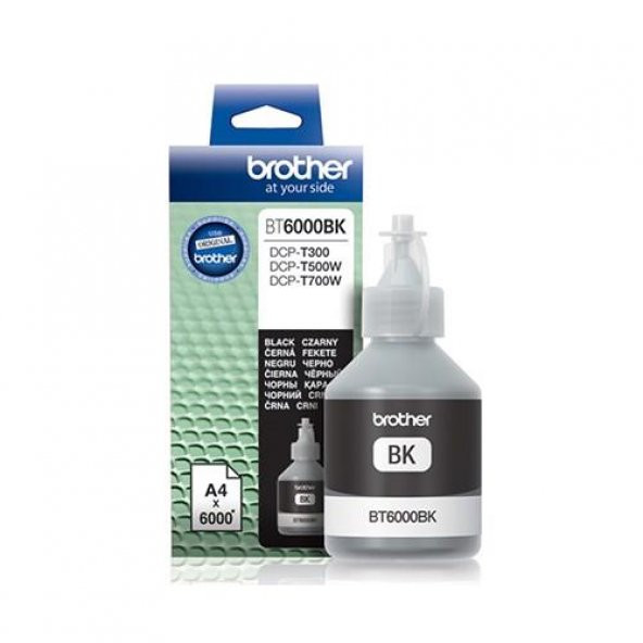 Brother BT6000BK Siyah Orjinal Kartuş 6000 Sayfa T300, T500W, T800W ürün görseli 1
