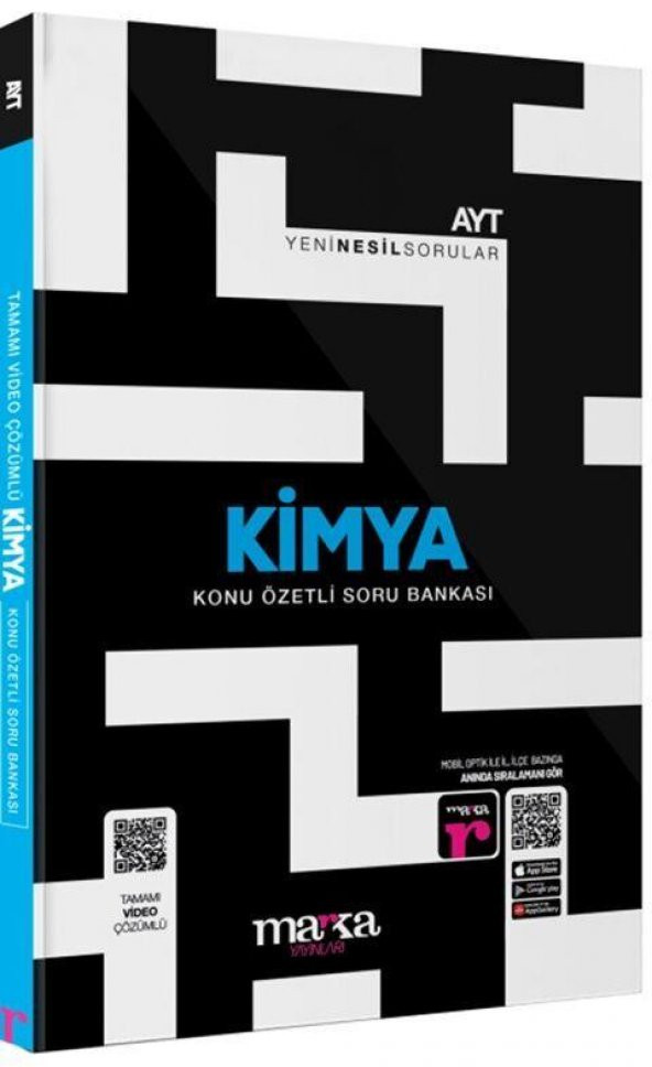 AYT Kimya Konu Özetli Yeni Nesil Soru Bankası Tamamı Video Çözümlü Marka Yayınları ürün görseli 1
