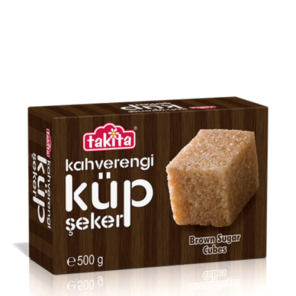 KAHVERENGİ ŞEKER KÜP 500 GR ürün görseli 1