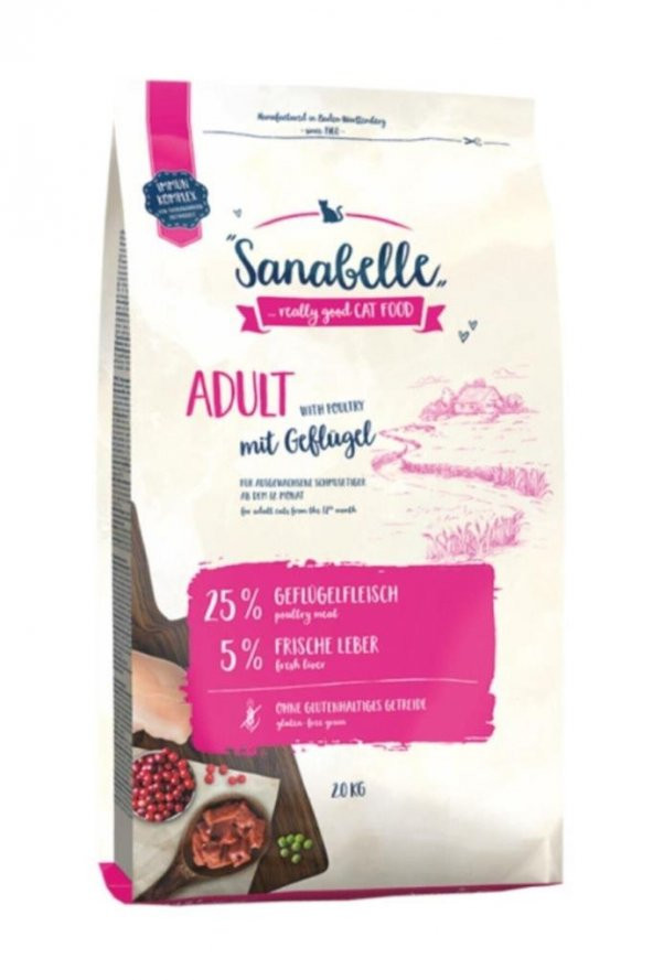 Sanabelle Adult Kümes Hayvanlı Yetişkin Kedi Maması 2 Kg ürün görseli 1
