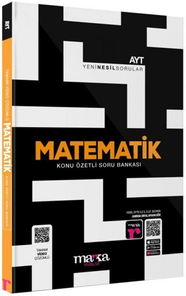 AYT Matematik Konu Özetli Yeni Nesil Soru Bankası Tamamı Video Çözümlü Marka Yayınları ürün görseli 1