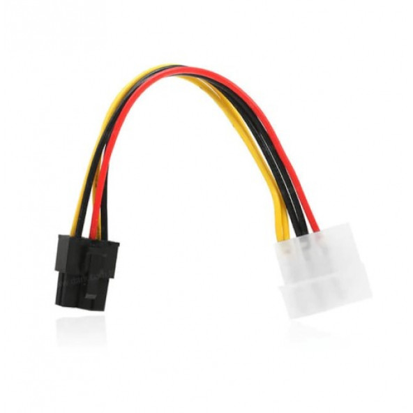 4 Pin Molex to 6 Pin Ekran Kartı Power Güç Kablosu ürün görseli 1