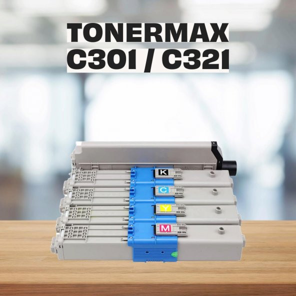 Oki C301 Muadil Toner Set CMYK ürün görseli 1