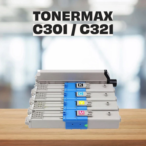 Oki MC342Dw Muadil Toner Set CMYK ürün görseli 1
