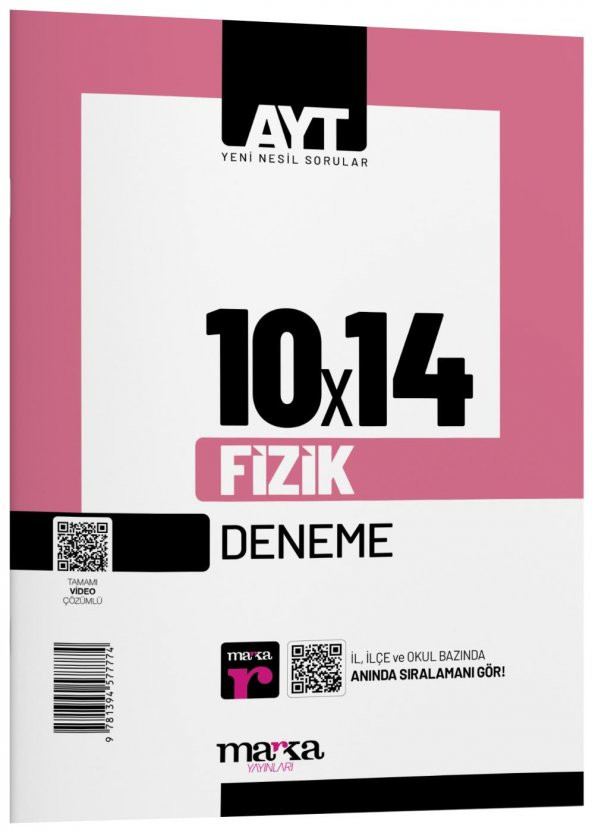 AYT Fizik 10 Deneme Tamamı Video Çözümlü Marka Yayınları ürün görseli 1