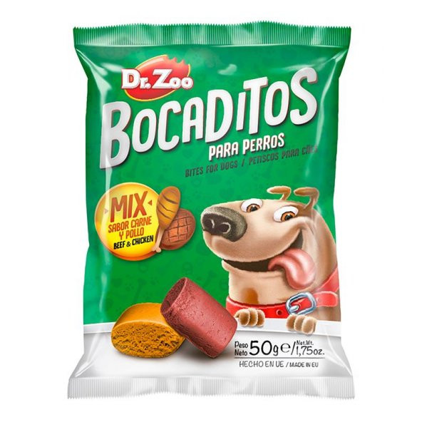 Dr.zoo Bocaditos Tavuk & Biftekli Köpek Ödülü 50gr ürün görseli 1