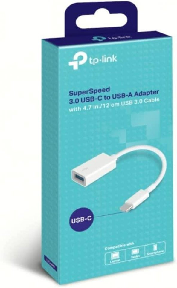 TP-Link UC400, Yüksek Hızda 3.0 USB-C - USB-A Adaptör - Resim 2