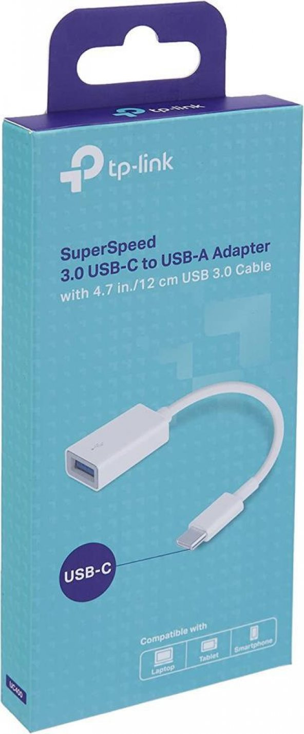 TP-Link UC400, Yüksek Hızda 3.0 USB-C - USB-A Adaptör - Resim 6