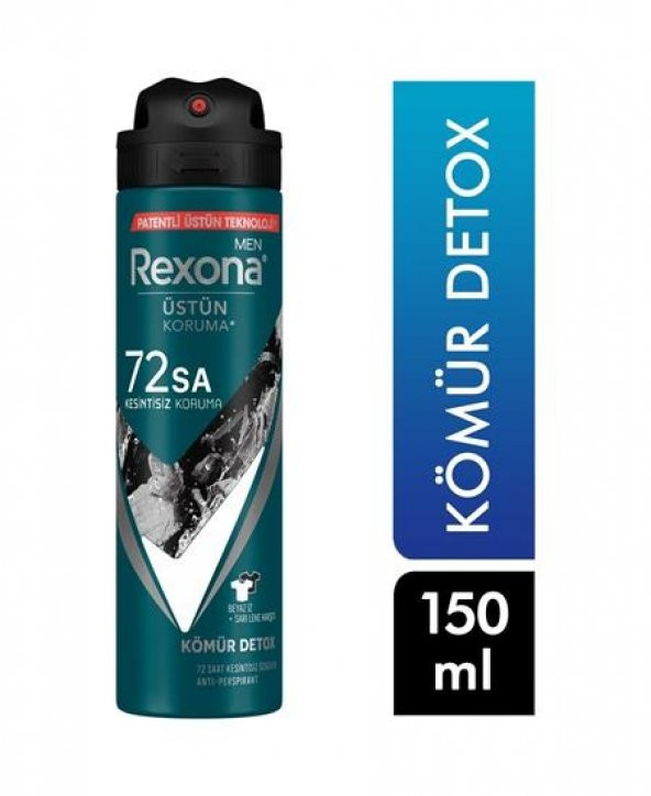 REXONA DEODORANT MEN CHARCOAL 150 ML ürün görseli 1