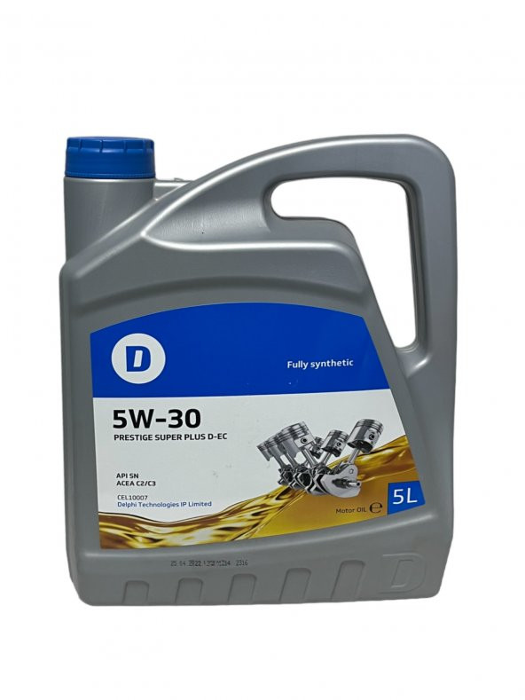 Delphi Prestige Süper Plus 5W-30 Tam Sentetik Motor Yağı 5 Litre ürün görseli 1