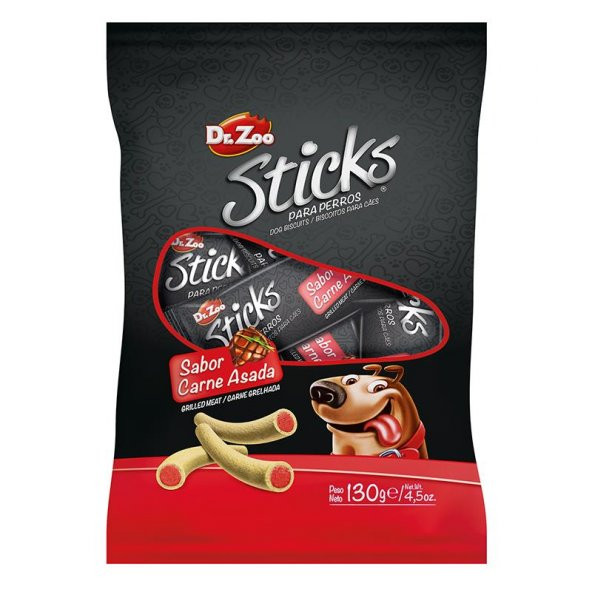 Dr.zoo Mini Sticks Izgara Etli Köpek Ödülü 130gr ürün görseli 1