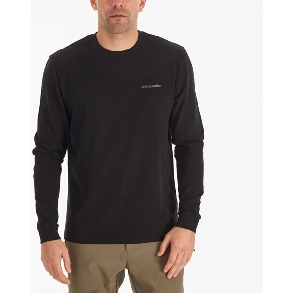Columbia Csc M Basic Sm Logo Ls Tee Siyah Erkek Tişört CS0354-010 ürün görseli 1