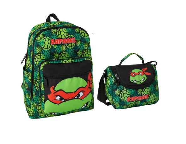 Ninja Turtles Rapheal Okul Sırt Çantası Beslenmeli Set ürün görseli 1