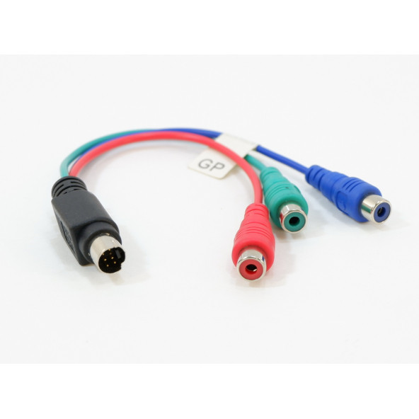 7 Pin S-Video to RGB 3'lü RCA Kablo ürün görseli 1