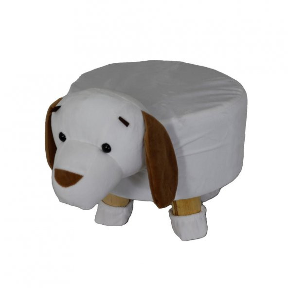 T. Concept  Hayvan (Köpek) Figürlü Çocuk Pufu, Lastikli Kılıflı, Yıkanabilir ürün görseli 1