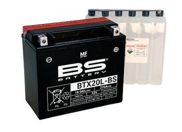 BS YTX20L-BS AKÜ ürün görseli 1