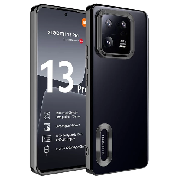 Gpack Xiaomi Mi 13 Pro Kılıf Logo Gösteren Kamera Korumalı Silikon ürün görseli 1