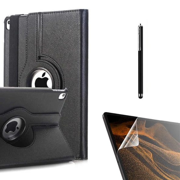 Smcase Apple iPad 9.7 2017 5.Nesil Kılıf 360 Dönebilen Koruma Kapaklı Standlı dn22  Nano  Kalem ürün görseli 1