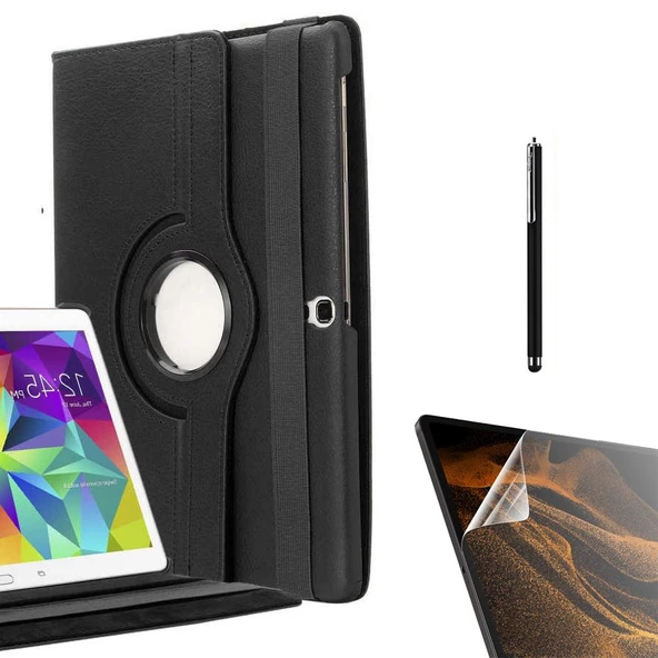 Smcase Samsung Galaxy Tab 4 10.1 T530 Kılıf 360 Dönebilen Koruma Kapaklı Standlı dn22  Nano  Kalem ürün görseli 1