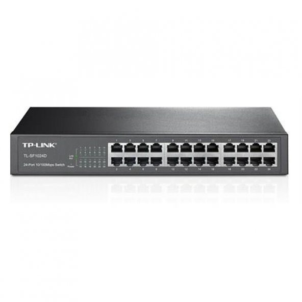 TP-Link TL-SF1024D 24 Port 10/100Mbps 13" Çelik Kasa Switch ürün görseli 1
