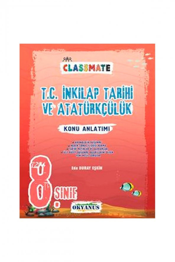 8. Sınıf Classmate T.c. Inkılap Tarihi Ve Atatürkçülük Konu Anlatımı ürün görseli 1
