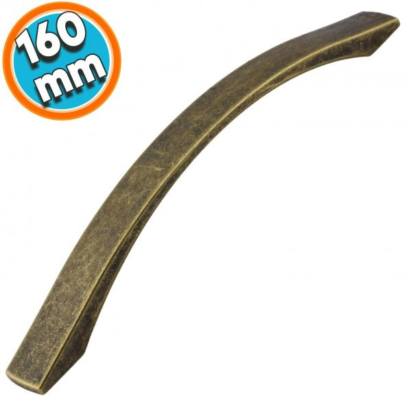 Mobilya Mutfak Dolabı Çekmece Dolap Kapak Kulpu Kulbu Antik Sarı 160 mm Metal Kulp ürün görseli 1