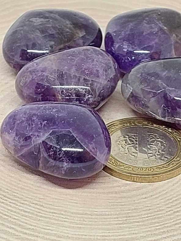 Ametist Taşı Kalp Şekilli (14-16gr) - Resim 3