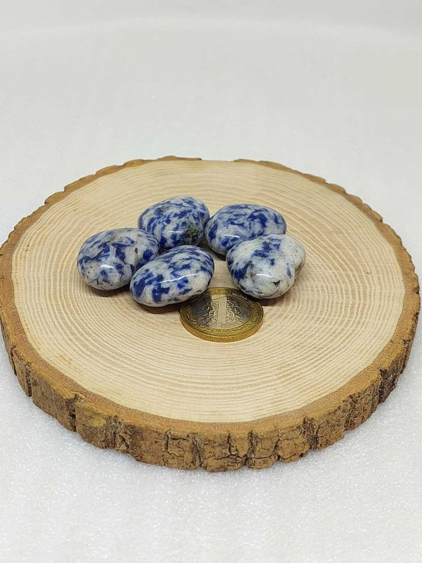 Sodalit Taşı Kalp Şekilli (14-16gr) - Resim 2