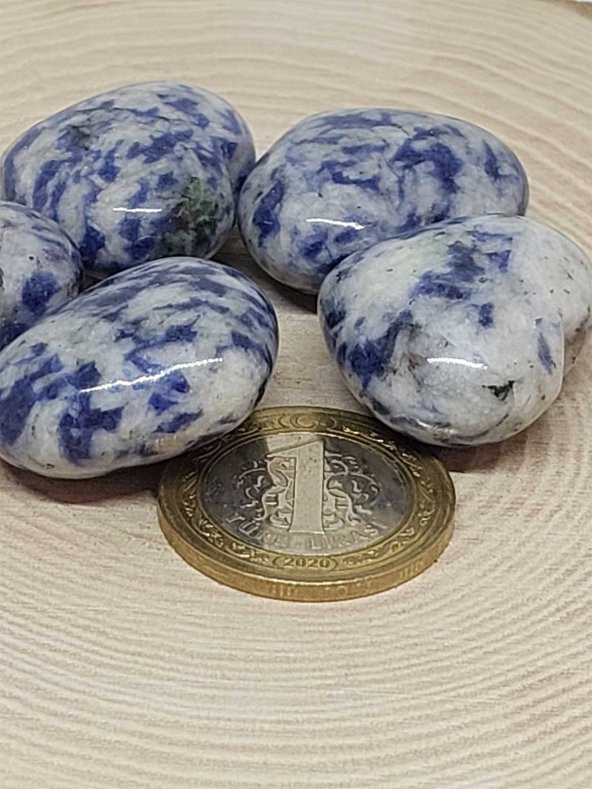 Sodalit Taşı Kalp Şekilli (14-16gr) - Resim 3