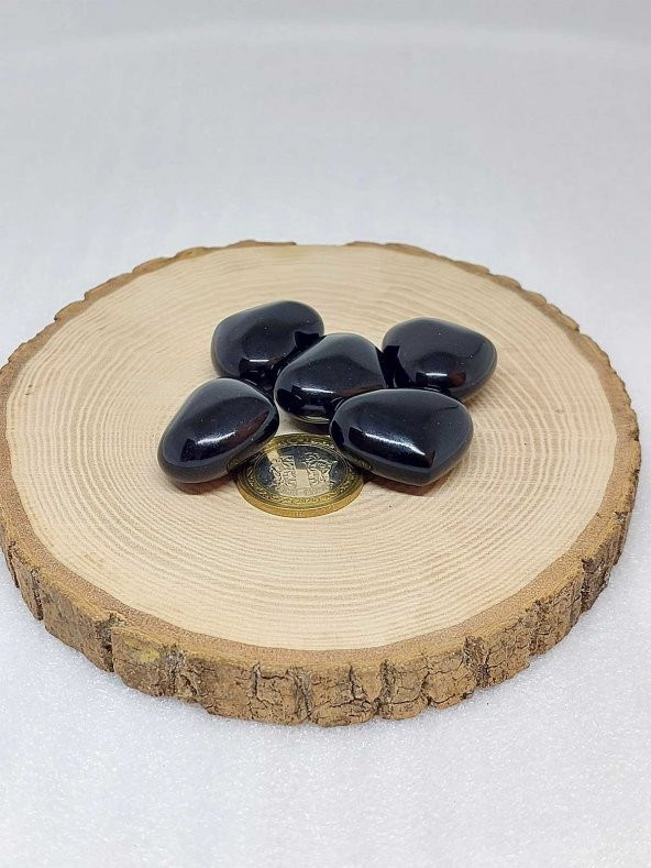 Oniks Taşı Kalp Şekilli (14-16gr) - Resim 2