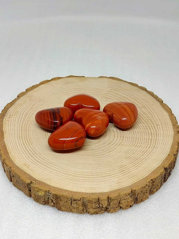 Kırmızı Jasper Taşı Kalp Şekilli (14-16gr) ürün görseli 1