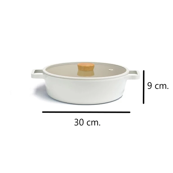 Fika Bej Sığ Tencere 30 cm. ürün görseli 1